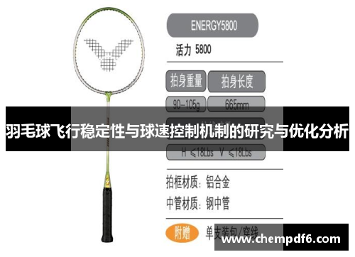 羽毛球飞行稳定性与球速控制机制的研究与优化分析